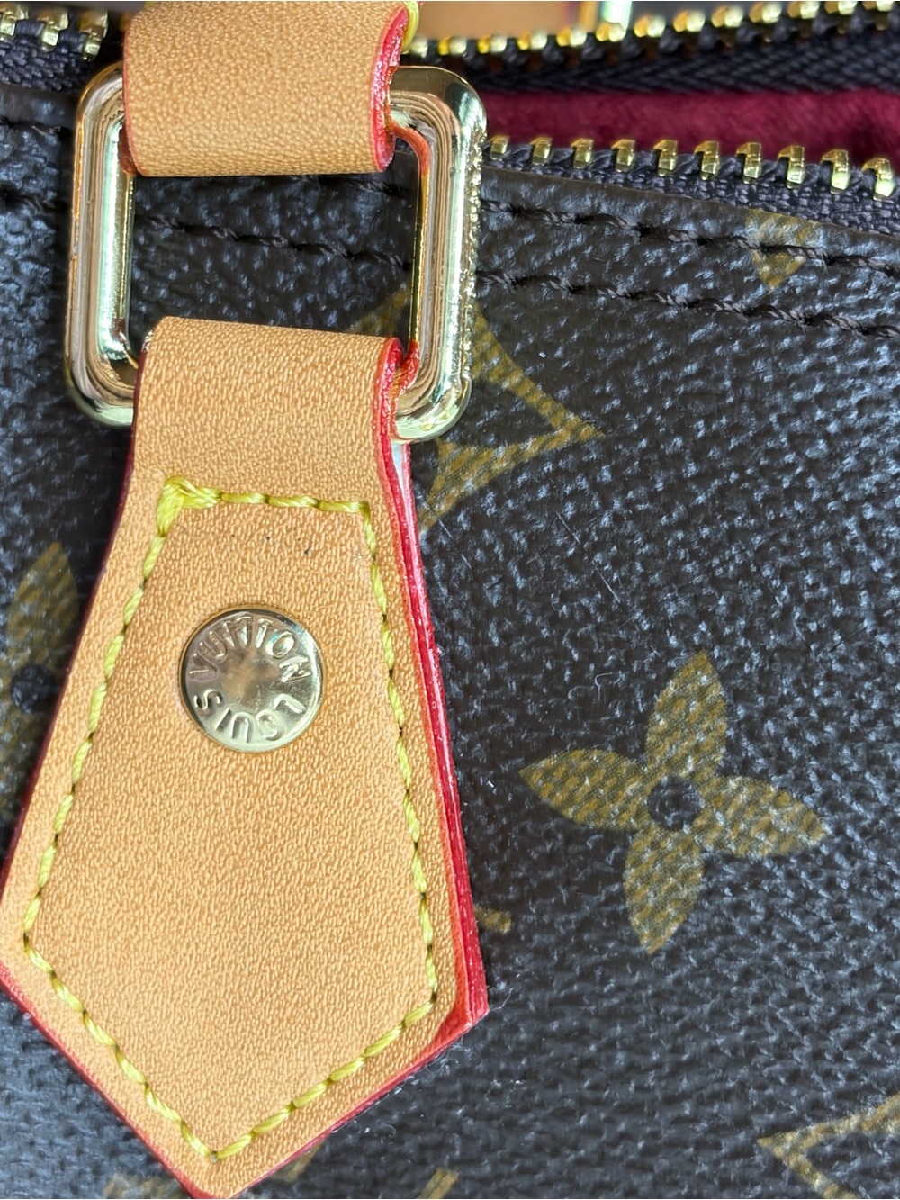 Louis Vuitton Monogram Mini Speedy Handbag in Brown with Natural Trim 20cm - Picture 5 of 9